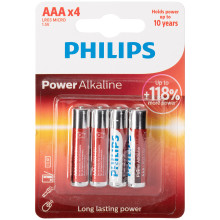 Philips LR03 AAA Alkaline Batterier 4 stk  1