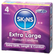 Skins Extra Large Kondomer 4 stk  1