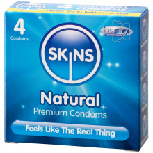 Skins Natural Normale Kondomer 4 stk  1