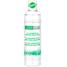 Waterglide Aloe Vera 2-i-1 Massageolie og Glidecreme 300 ml  1