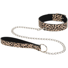 baseks Leopard Halsband met Ketting