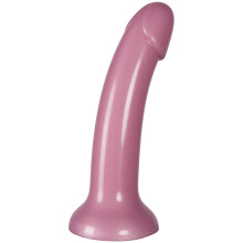 baseks Sparkling Pink Siliconen Dildo met Zuignap 18 cm