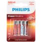 Philips LR03 AAA Alkaline Batterijen 4 Stuks